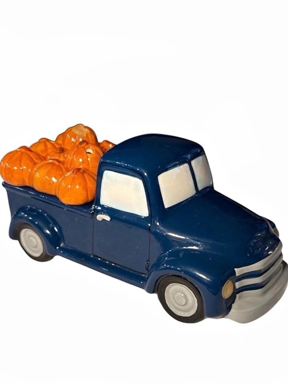Scentsy Pumpkin Delivery Retro Blue Truck Warmer Blue & Orange